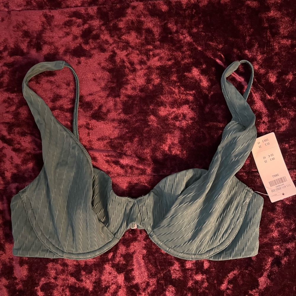 Abercrombie and Fitch Green Swim Top